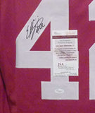 Eddie Lacy Autographed/Signed Alabama Crimson Tide XL Red Jersey JSA 12023