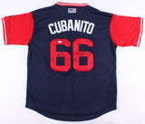 J.C. Ramirez Signed Angels Player's Weekend Jersey Inscribed "El Cubanito!"(JSA)