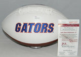 MAURKICE POUNCEY SIGNED AUTOGRAPHED FLORIDA GATORS WHITE LOGO FOOTBALL JSA