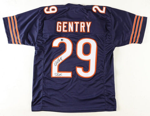 Dennis Gentry Signed Chicago Bears Jersey Inscribed "SBXX" (Beckett) 1982 Pick