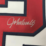 Autographed/Signed JOHN SMOLTZ Atlanta White Baseball Jersey JSA COA Auto