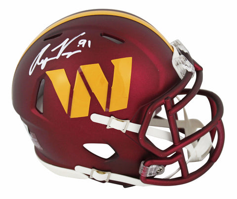 Commanders Ryan Kerrigan Authentic Signed Speed Mini Helmet BAS Witnessed