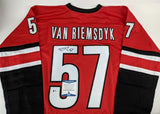 Trevor Van Riemsdyk Signed Carolina Hurricanes Jersey (Beckett COA) Defenseman