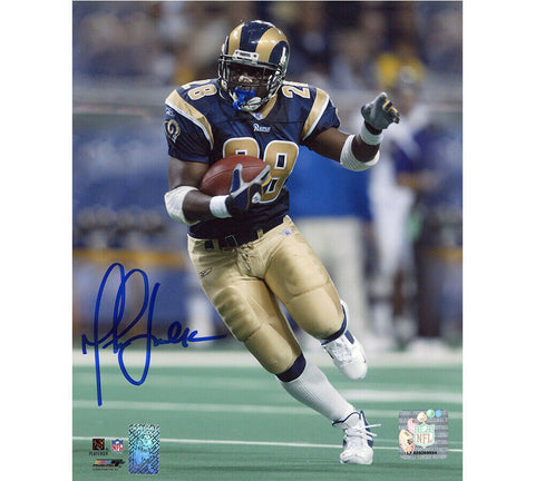 Marshall Faulk Signed Rams Unframed 8x10 Photo-On Turf Shot #2