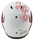 Bucs SB 37 Lynch, Sapp, +5 Signed Lunar F/S Speed Proline Helmet w/ Case BAS Wit