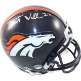 Darrent Williams Autographed Denver Broncos VSR4 Mini Helmet Beckett 44267