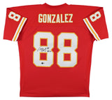 Chiefs Tony Gonzalez "HOF 19" Signed Red Mitchell & Ness Jersey BAS Witnessed