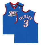 ALLEN IVERSON Autographed Philadelphia 76ers Blue 1999 M&N Jersey FANATICS