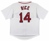 Jim Rice Authentic Signed White Pro Style Jersey BAS Autographed Witnessed