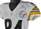 Steelers Antonio Brown Signed 10/27/2013 Game Used Nike White Home Jersey