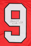 Bobby Hull Signed Red Chicago Blackhawks Jersey (JSA Hologram) HOF 1983