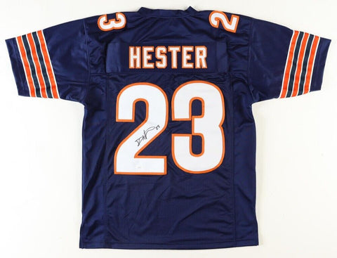 Devin Hester Signed Chicago Bears Blue Jersey (JSA) NFL All Time Return Leader