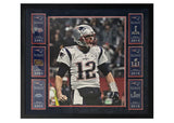 Tom Brady Autographed "Let's Go!" 20" x 24" SB Plaque Framed Photo Fanatics