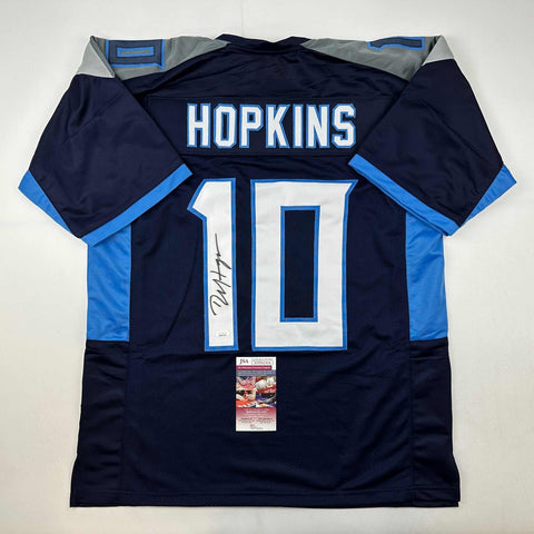 Autographed/Signed DeAndre Hopkins Tennessee Dark Blue Football Jersey JSA COA