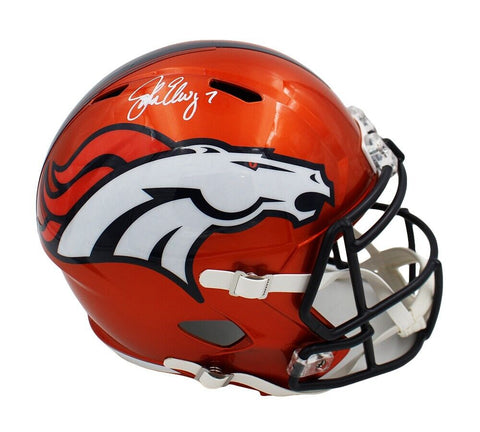 John Elway Signed Denver Broncos Speed Full Size Flash NFL Helmet