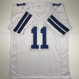 Autographed/Signed DANNY WHITE Dallas White Football Jersey JSA COA Auto