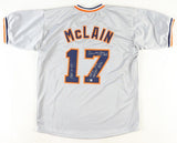 Denny McLain Signed Detroit Tigers Jersey 4xInscribed (Beckett) 1968 World Champ