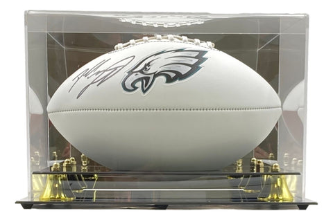 Dallas Goedert Signed Philadelphia Eagles Logo Football Fanatics w/ Case