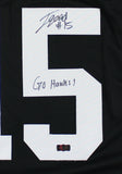 Tyler Goodson Signed Iowa Custom Black Jersey-Go Hawks