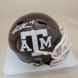 MIKE EVANS SIGNED TEXAS A&M AGGIES SPEED MINI HELMET BECKETT QR