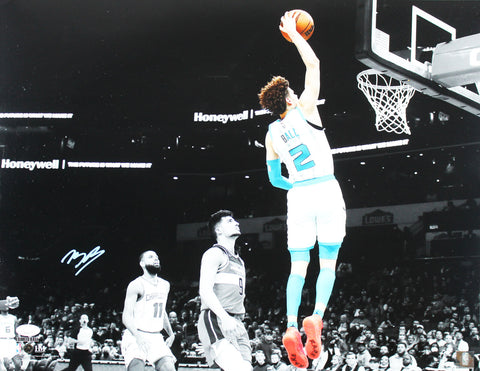 Hornets LaMelo Ball Authentic Signed 16x20 Horizontal Photo Autographed JSA