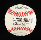 Billy Williams Signed OML Baseball (JSA COA) Hall of Fame 1987 Chicago Cubs