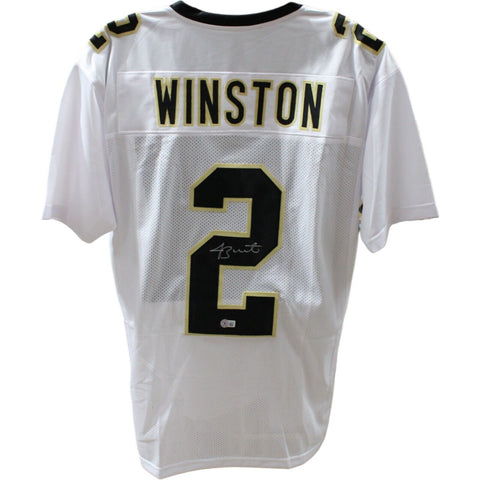 Jameis Winston Autographed/Signed White Pro Style Jersey Beckett 45970