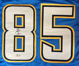 Antonio Gates San Diego Signed Powder Blue Football Jersey BAS