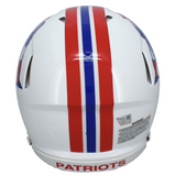 Tom Brady Autographed Patriots 1982-89 Throwback Authentic Helmet Fanatics