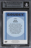 Pete Weber Signed 2019 UD Goodwin Champions Goudey Royal Blue #G48 Card BAS Slab