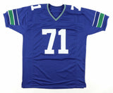 Walter Jones Signed Seattle Seahawks Jersey Inscribed "HOF '14" (Schwartz COA)