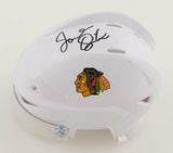 Joel Quenneville Signed Chicago Blackhawks Mini Helmet (PSA) Coach Q 3xCup Champ