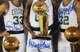 Larry Bird, Kevin McHale & Robert Parish Signed Celtics Unframed 16x20 Photo