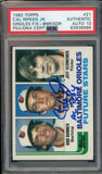 1982 Topps #21 Cal Ripken Jr. Rookie RC Signed 1980 ROY PSA/DNA 10 Auto Fanatics