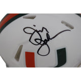 Jimmy Johnson Autographed Miami Hurricanes Speed Mini Helmet Beckett 48638