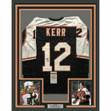 FRAMED Autographed/Signed TIM KERR 33x42 Philadelphia Black Jersey JSA COA Auto