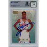 Allen Iverson Autographed 1996 Skybox 85 Trading Card 10 Grade Beckett 47061