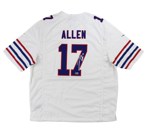 Josh Allen Signed Buffalo Bills Nike Game White NFL Jersey