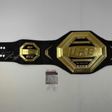 Autographed/Signed Israel Izzy Adesanya Replica UFC Championship Belt JSA COA