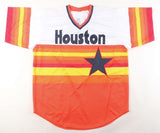 Yainer Diaz Signed Houston Astros Rainbow Throwback Jersey (PSA & Tristar)