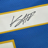 Autographed/Signed KEENAN ALLEN Los Angeles LA 2020 Powder Blue Jersey JSA COA