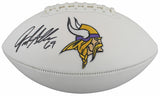 Vikings Jared Allen Authentic Signed White Panel Logo Football w/ Case BAS Wit