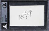 Kings Wayne Gretzky Authentic Signed 3x5 Index Card Autographed BAS Slabbed 2