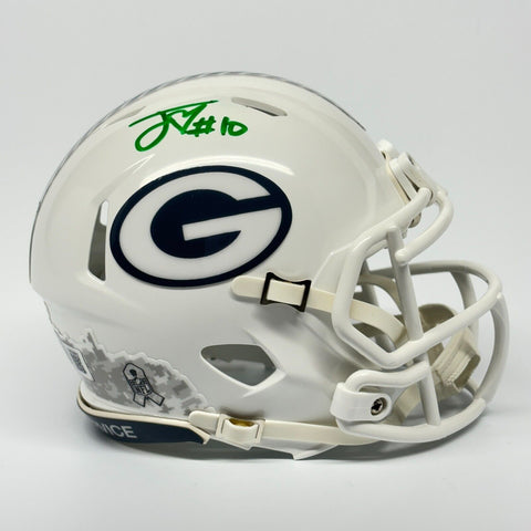 Jordan Love Autographed Signed Green Bay Packers STS Mini Helmet Beckett