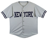 Jim Leyritz Authentic Signed Grey Pro Style Jersey Autographed BAS