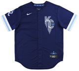 Bo Jackson Signed Kansas City Royals Nike City Connect Navy MLB Jersey