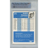 Andre Dawson Autographed 1984 Fleer #273 Card Beckett 46358