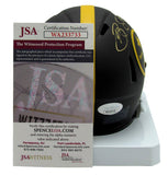 Brett Keisel Autographed Black Mini Eclipse Football Helmet Steelers JSA