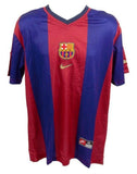 Patrick Kluivert Signed Barcelona FC Nike Style Home Jersey (Beckett) 149 Goals