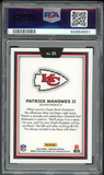 2023 Panini Obsidian Black Color Blast Patrick Mahomes PSA/DNA Authentic Auto 10